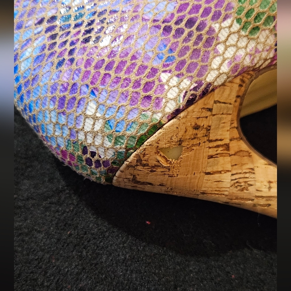 Torta Caliente Snakeskin Pattern Multi Color Flor… - image 8